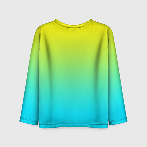 Детский лонгслив Светло-голубой градиент / 3D-принт – фото 2