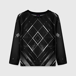 Детский лонгслив Hexagon Black