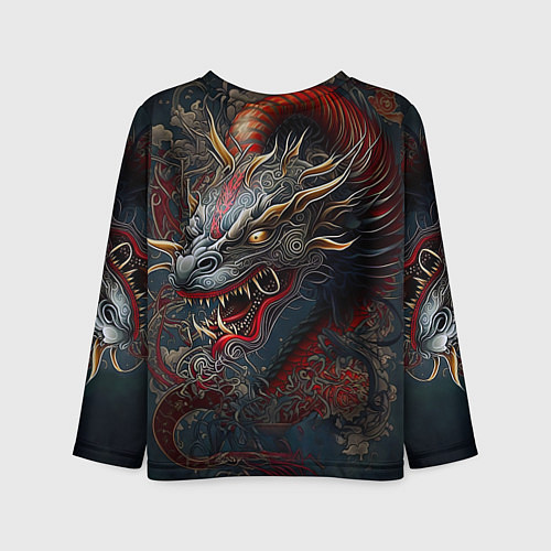 Детский лонгслив Дракон Irezumi / 3D-принт – фото 2