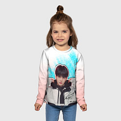 Лонгслив детский Юнги и его тень, цвет: 3D-принт — фото 2