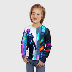 Лонгслив детский Урбан Японии, цвет: 3D-принт — фото 2