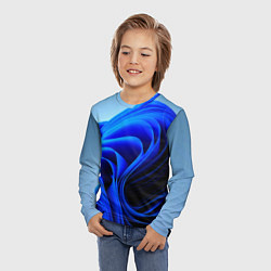 Лонгслив детский Win 11 заставка, цвет: 3D-принт — фото 2