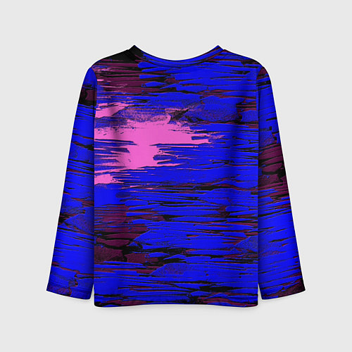 Детский лонгслив Soft stones blye / 3D-принт – фото 2