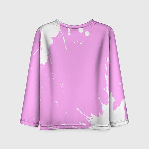 Детский лонгслив Лиза кошечка с сердечком / 3D-принт – фото 2