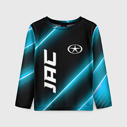 Лонгслив детский JAC неоновые лампы, цвет: 3D-принт