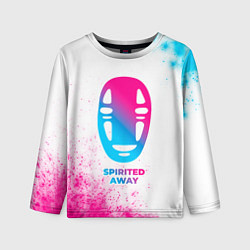 Лонгслив детский Spirited Away neon gradient style, цвет: 3D-принт