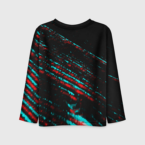 Детский лонгслив Forza Horizon в стиле glitch и баги графики на тем / 3D-принт – фото 2