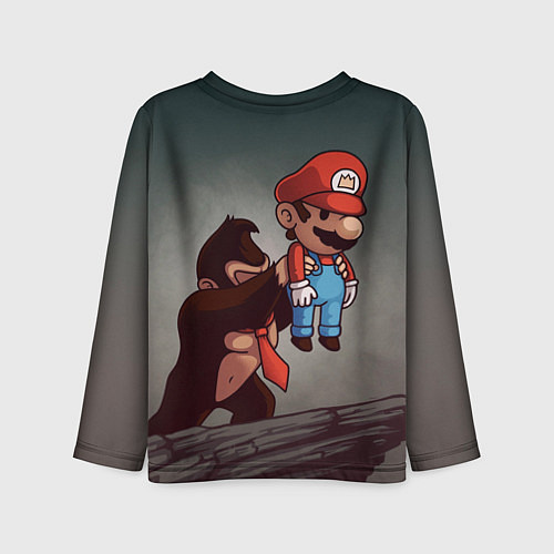 Детский лонгслив Марио держит Данки Конг / 3D-принт – фото 2