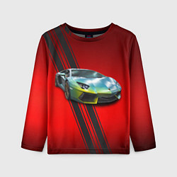 Лонгслив детский Итальянский суперкар Lamborghini Reventon, цвет: 3D-принт