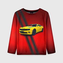 Лонгслив детский Спортивный американский автомобиль Chevrolet Camar, цвет: 3D-принт