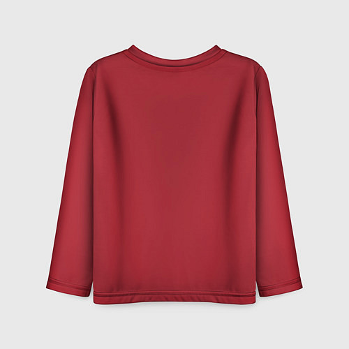 Детский лонгслив Красный тренд 2023 / 3D-принт – фото 2