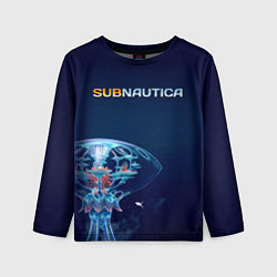 Лонгслив детский Subnautica подводный город, цвет: 3D-принт
