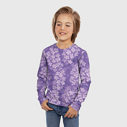 Лонгслив детский Цветы сирени, цвет: 3D-принт — фото 2