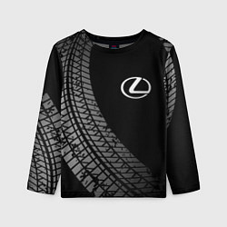 Детский лонгслив Lexus tire tracks