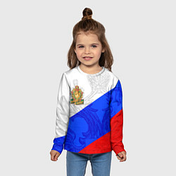 Лонгслив детский Россия - пограничные войска, цвет: 3D-принт — фото 2