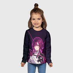 Лонгслив детский Кафка на фоне звёздного неба, цвет: 3D-принт — фото 2