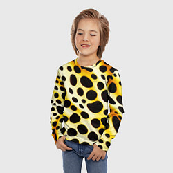 Лонгслив детский Текстура леопарда, цвет: 3D-принт — фото 2
