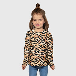 Лонгслив детский Тигровая окраска, цвет: 3D-принт — фото 2