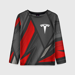 Детский лонгслив Tesla sports racing