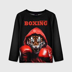 Детский лонгслив Boxing tiger