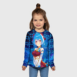 Лонгслив детский Геншин Импакт: Гань Юй Персонаж, цвет: 3D-принт — фото 2