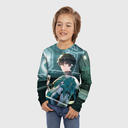 Лонгслив детский Дань Хэн в общем вагоне, цвет: 3D-принт — фото 2