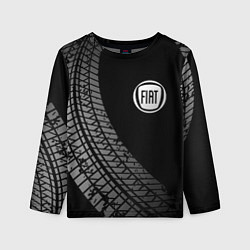 Детский лонгслив Fiat tire tracks