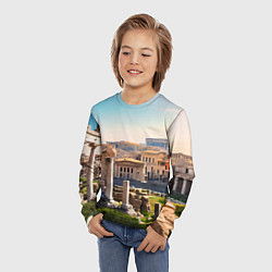 Лонгслив детский Руины Рима, цвет: 3D-принт — фото 2