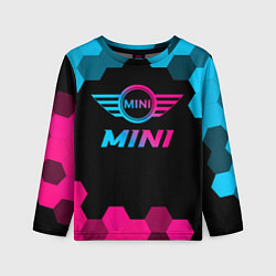 Лонгслив детский Mini - neon gradient, цвет: 3D-принт