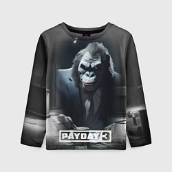 Лонгслив детский Payday 3 big gorilla, цвет: 3D-принт