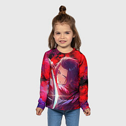 Лонгслив детский Сюгэн Ямада Асаэмон Адский рай, цвет: 3D-принт — фото 2