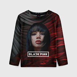 Лонгслив детский Blackpink red and black, цвет: 3D-принт