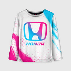 Лонгслив детский Honda neon gradient style, цвет: 3D-принт