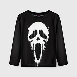 Детский лонгслив Лицо призрака