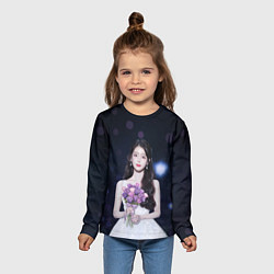 Лонгслив детский АйЮ и звёздное небо, цвет: 3D-принт — фото 2