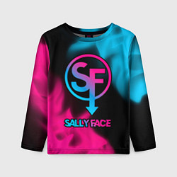 Лонгслив детский Sally Face - neon gradient, цвет: 3D-принт