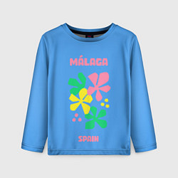 Лонгслив детский Малага - Испания, цвет: 3D-принт
