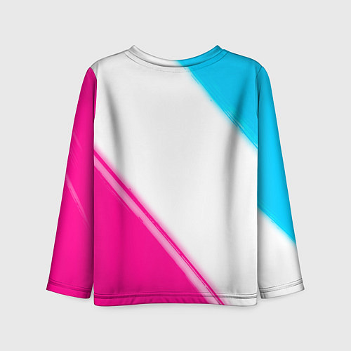 Детский лонгслив Black Clover neon gradient style: надпись, символ / 3D-принт – фото 2