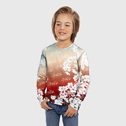 Лонгслив детский Stray Kids flowers, цвет: 3D-принт — фото 2