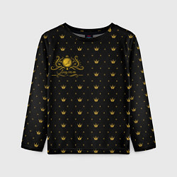 Лонгслив детский Королевский паттерн - Людмила, цвет: 3D-принт