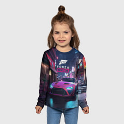 Лонгслив детский Forza night racing, цвет: 3D-принт — фото 2