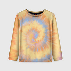 Лонгслив детский Tie-Dye дизайн, цвет: 3D-принт