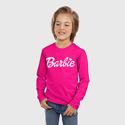 Лонгслив детский Барби розовая, цвет: 3D-принт — фото 2