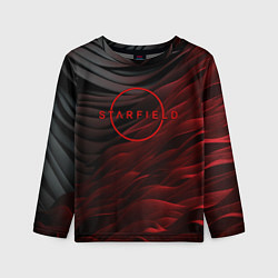Лонгслив детский Starfield logo abstract, цвет: 3D-принт