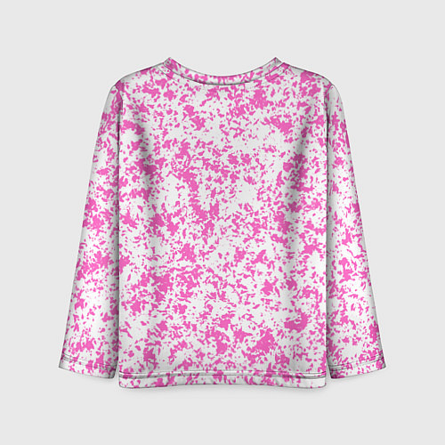 Детский лонгслив Паттерн розовый / 3D-принт – фото 2