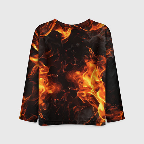 Детский лонгслив Fire style / 3D-принт – фото 2