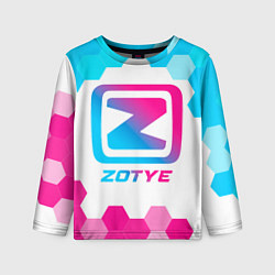 Лонгслив детский Zotye neon gradient style, цвет: 3D-принт