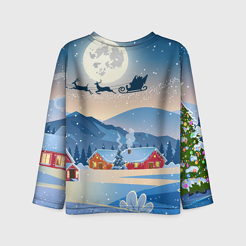 Детский лонгслив Новогодний дракон 2024 / 3D-принт – фото 2