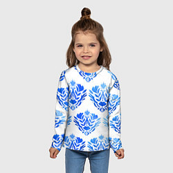 Лонгслив детский Floral pattern - watercolor, цвет: 3D-принт — фото 2