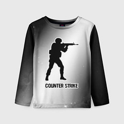 Лонгслив детский Counter Strike glitch на светлом фоне, цвет: 3D-принт